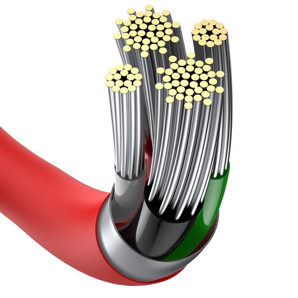 kabel usb do lightning baseus superior series, 2.4a, 1m (czerwony) zdjęcie 6