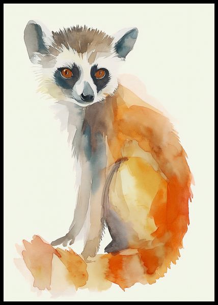 Plakat 59,4x84,1cm Lemurek zdjęcie 2