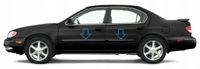 Infiniti i30/i35 2000-2004 - Listwy chrom boczne drzwi chromowane ochronne