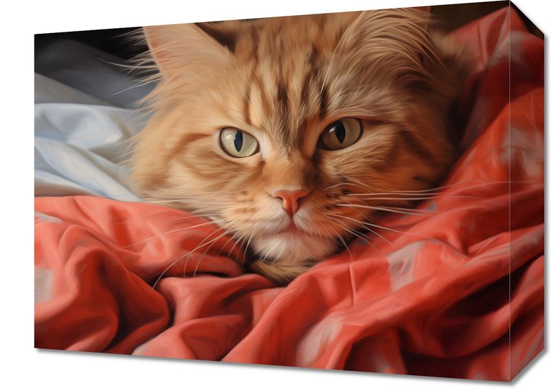 Obraz 40x30cm Mruczący Spokój zdjęcie 1