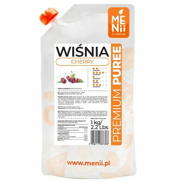 Premium Puree Wiśnia 1kg zdjęcie 1