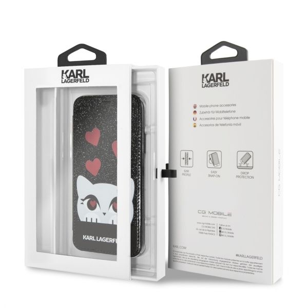 Etui Karl Lagerfeld do iPhone XS, iPhone X, Czarny zdjęcie 7