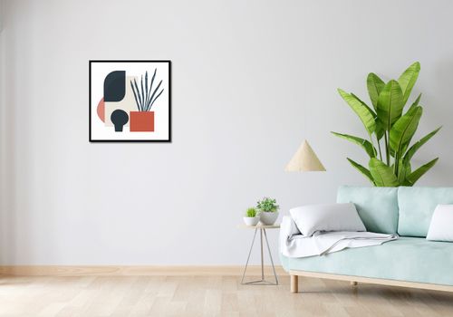 Plakat 60x60cm Zamknięte Myśli na Arena.pl