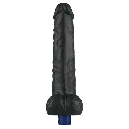 10.5" real softee rechargeable tpe vibrating dildo(black) na Arena.pl