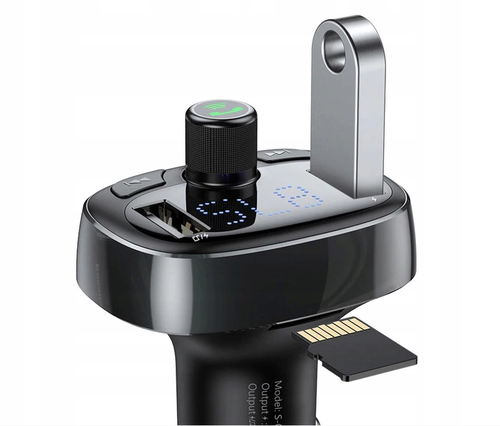 BASEUS TRANSMITER FM BLUETOOTH ŁADOWARKA SAMOCHODOWA MP3 2x USB SD/ TF 3.4A na Arena.pl