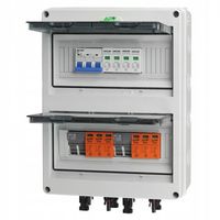 ROZDZIELNICA PV 2 STRING 1000V DC AC IP65 24 MODUŁY NATYNKOWA