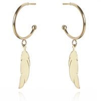 Kolczyki Ze Stali Chirurgicznej Pozłacane Kst3082