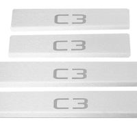 Listwa progowa CITROEN C3 MK3 Stal nierdzewna 304 mat 4szt