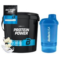 BIOTECH PROTEIN POWER 4000g + BIOTECH SHAKER + BIOTECH ISO WHEY ZERO 25g