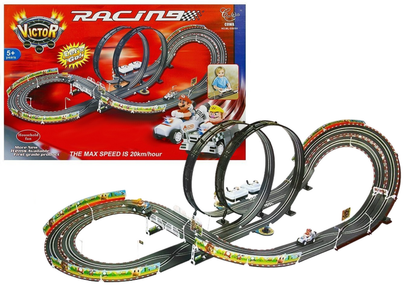 Tor Samochodowy + 2 Auta Mario RC 452cm 20km/h zdjęcie 1