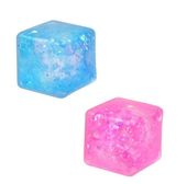 gniotek kostka lodu brokat led squeeze 6x6  a"12