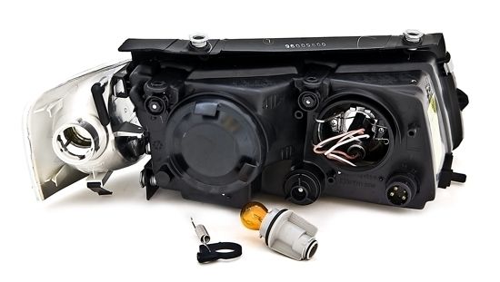 LAMPY REFLEKTORY DO VW PASSAT B5 OD 1996 DO 08.2000 Roku H7 BLACK DEPO zdjęcie 3