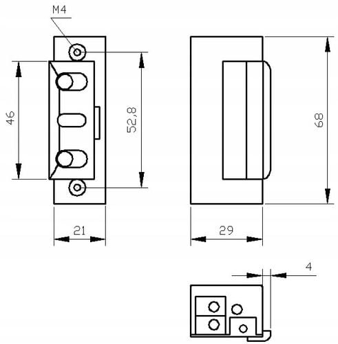 Elektrozaczep Elektra Plus 75 x 21 mm na Arena.pl