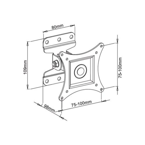Uchwyt ścienny Techly 13"-30", 23kg regulowany na Arena.pl