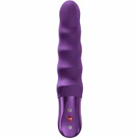 fun factory stronic surf dark violet - pulsator z falistą teksturą, 20 cm