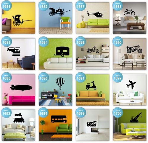 Naklejki na ścianę ścienne SAMOCHODY AUTA 120cm na Arena.pl