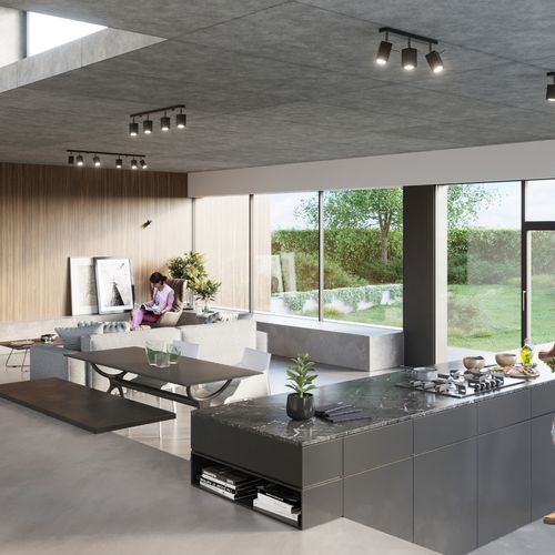 Plafon MERIDA 4 czarny na Arena.pl