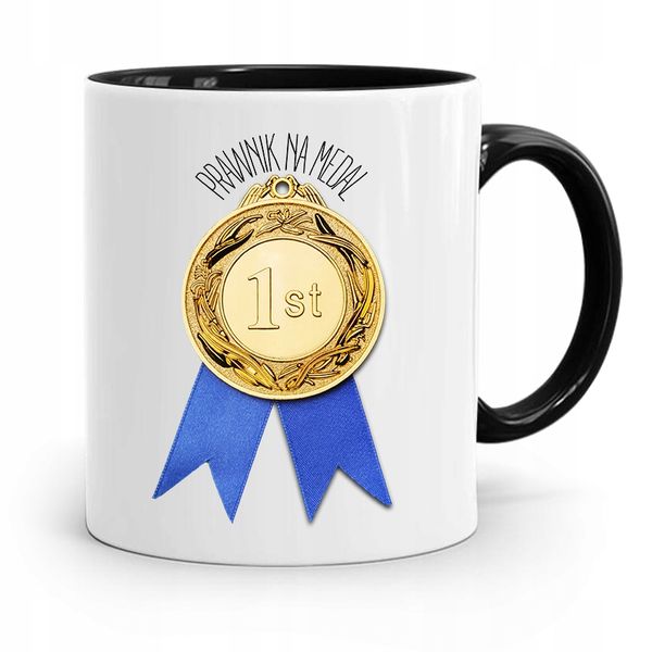 Kubek Czarny Dla Prawnika Mecenasa Pan Mecenas Z Nadrukiem Ze Zdjęciem zdjęcie 1