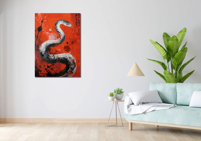 Obraz 70x100cm Smoczy Oddech Węża zdjęcie 2