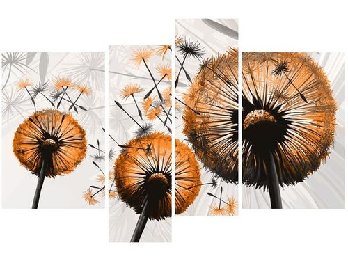 130CM 85 OBRAZ 4 ELEM DMUCHAWCE POMARAŃCZACH ŚCIENNY na Arena.pl