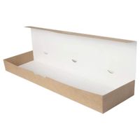 pudełko papierowe zapiekankę 38x11x6cm kraft 100sz