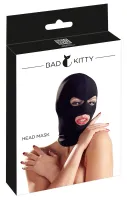 bad kitty maska czarna elastyczna z otworami na oczy i usta