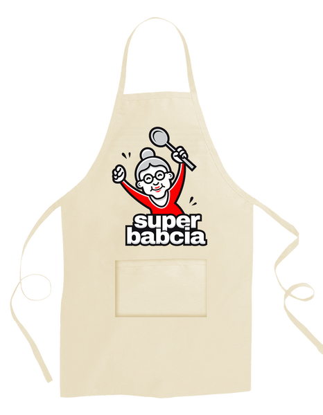 Fartuch Kuchenny Super Babcia zdjęcie 1