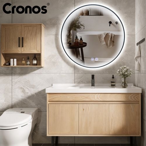 Lustro podgrzewane Cronos okrągłe 60cm Black na Arena.pl
