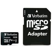 verbatim karta microsdhc 16gb v10+ adapter czarny/black 44082