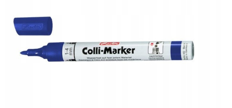MARKER PERNAMENTNY COLI MARKER HERLITZ NIEBIESKI zdjęcie 1