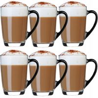 2 x SZKLANKI DO KAWY LATTE Macchiato +ŁYŻECZKI Zestaw