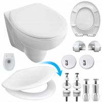 Deska sedesowa wolnoopadająca WC twardy duroplast uniwersalna wypinana