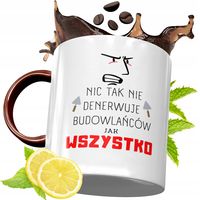 Kubek Bordowy Dla Budowlańca Na Urodziny Prezent Z Nadrukiem Ze Zdjęciem