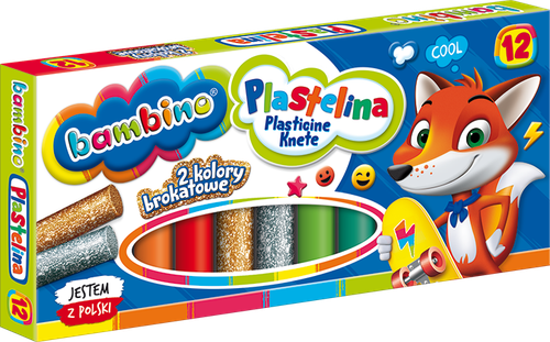 Bambino Kreatywna Plastelina 12 kolorów - Twórcza zabawa w każdym odcieniu na Arena.pl