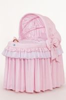 Obszycie 4-cz do kosza Mojżesza wiklinowego ze składaną budką