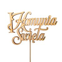 Topper pik napis "Komunia Święta"