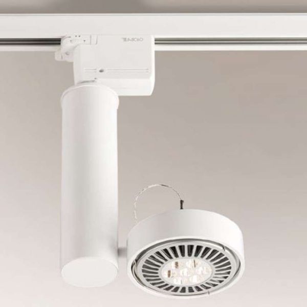 LAMPA sufitowa NATORI 7691 Shilo okrągła OPRAWA reflektorek do 3-fazowego systemu szynowego biały zdjęcie 2