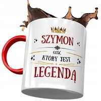 Kubek Czerwony Dla Szymona Szymka Kolegi Prezent Z Nadrukiem Ze Zdjęciem