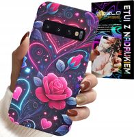 ETUI DO SAMSUNG GALAXY S10 PLUS - SERCE, RÓŻA, NASTOLETNIE CASE + FOLIA