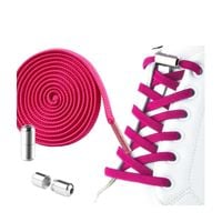 sznurówki do butów elastyczne bez wiązania 2szt fuksja sdb01f