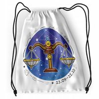 Plecak Waga Znaki Zodiaku Sportowy Szkolny Worek Z Nadrukiem Ze Zdjęciem