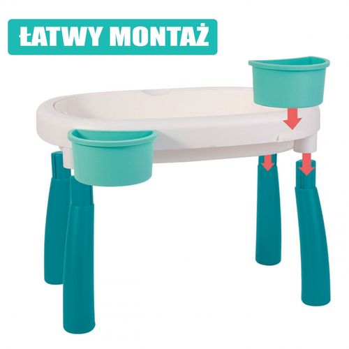 WOOPIE Stolik Wodny 2w1 Piaskownica 7 el. na Arena.pl