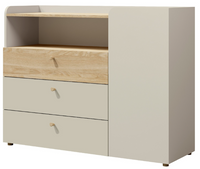 Komoda 2 Do Pokoju 120 bcm Szarobeżowy YOKO JR - 3 Kolory Do Wyboru