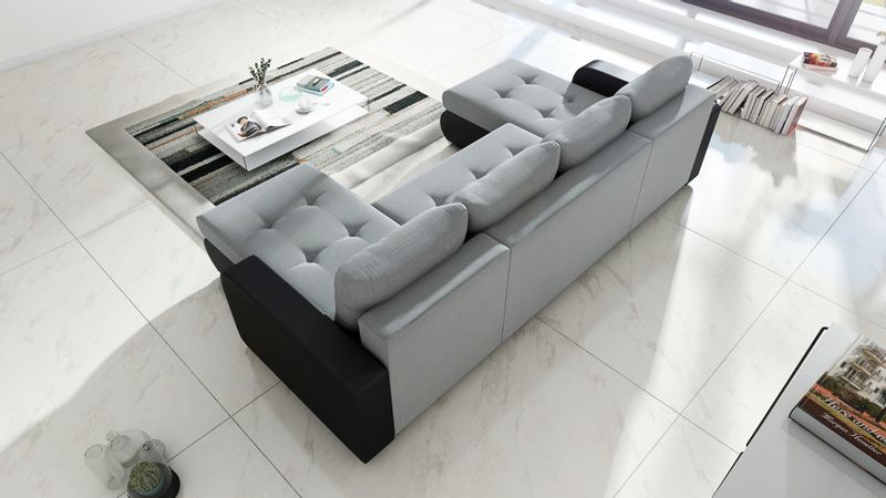 Narożnik Davos U na sprężynach, rozkładany zdjęcie 8