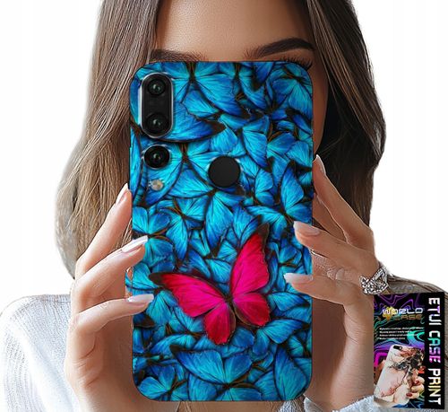 ETUI DO HUAWEI P20 PRO - NIEBIESKIE MOTYLKI, MOTYL, KOBIECE WZORY na Arena.pl
