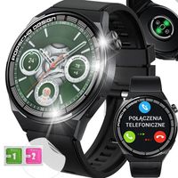 ZEGAREK SMARTWATCH MĘSKI POMIAR CUKRU PL MENU ROZMOWY SPORT SMART WATCH GT