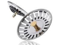 Korek metalowy zatyczka do zlewu zlewozmywaka koszyk sitko do kuchni złoty