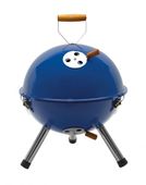 GRILL PIKNIKOWY KULISTY PRZENOŚNY WEGLOWY składany niebieski