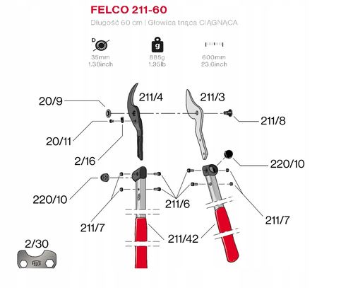 FELCO SEKATOR DO GAŁĘZI FELCO 211-60 na Arena.pl