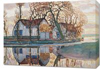 Obraz 70x50cm Farm near Duivendrecht, Piet Mondrian Vintage Salon